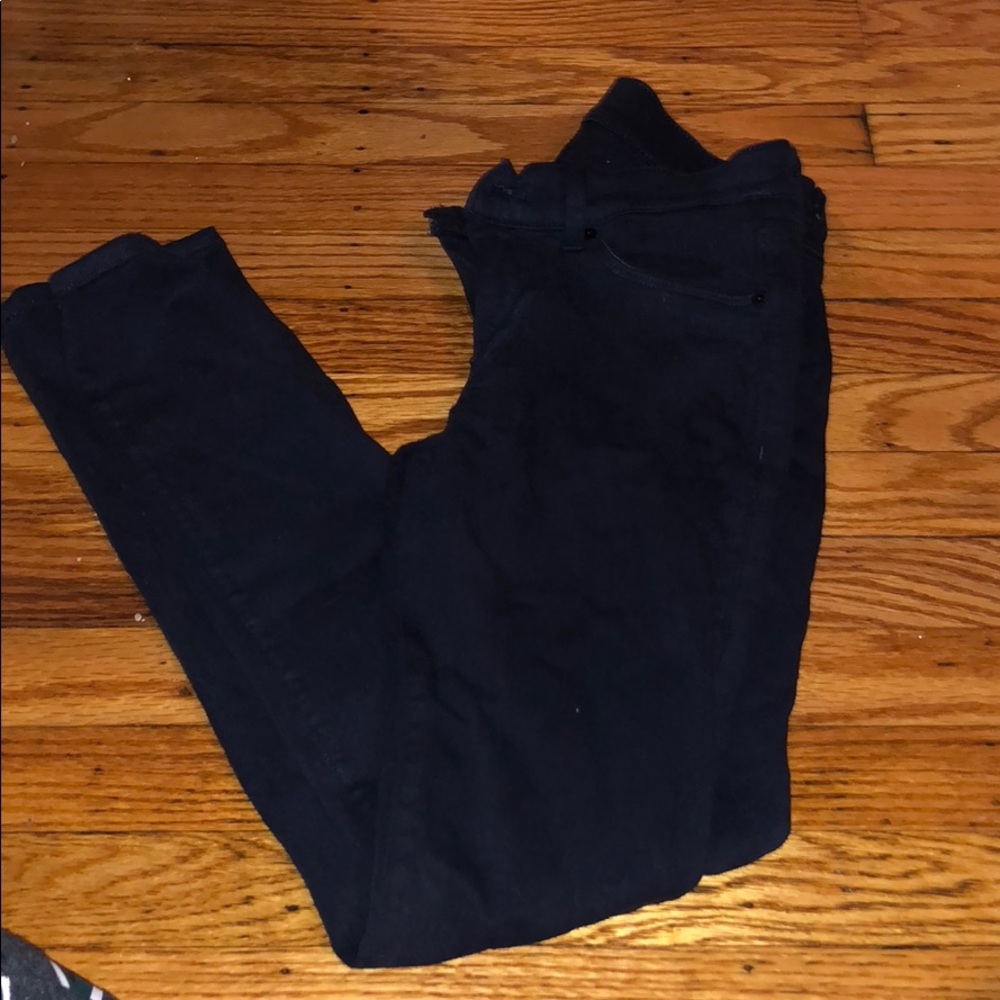 Hudson super skinny jeans in blue stretch wash